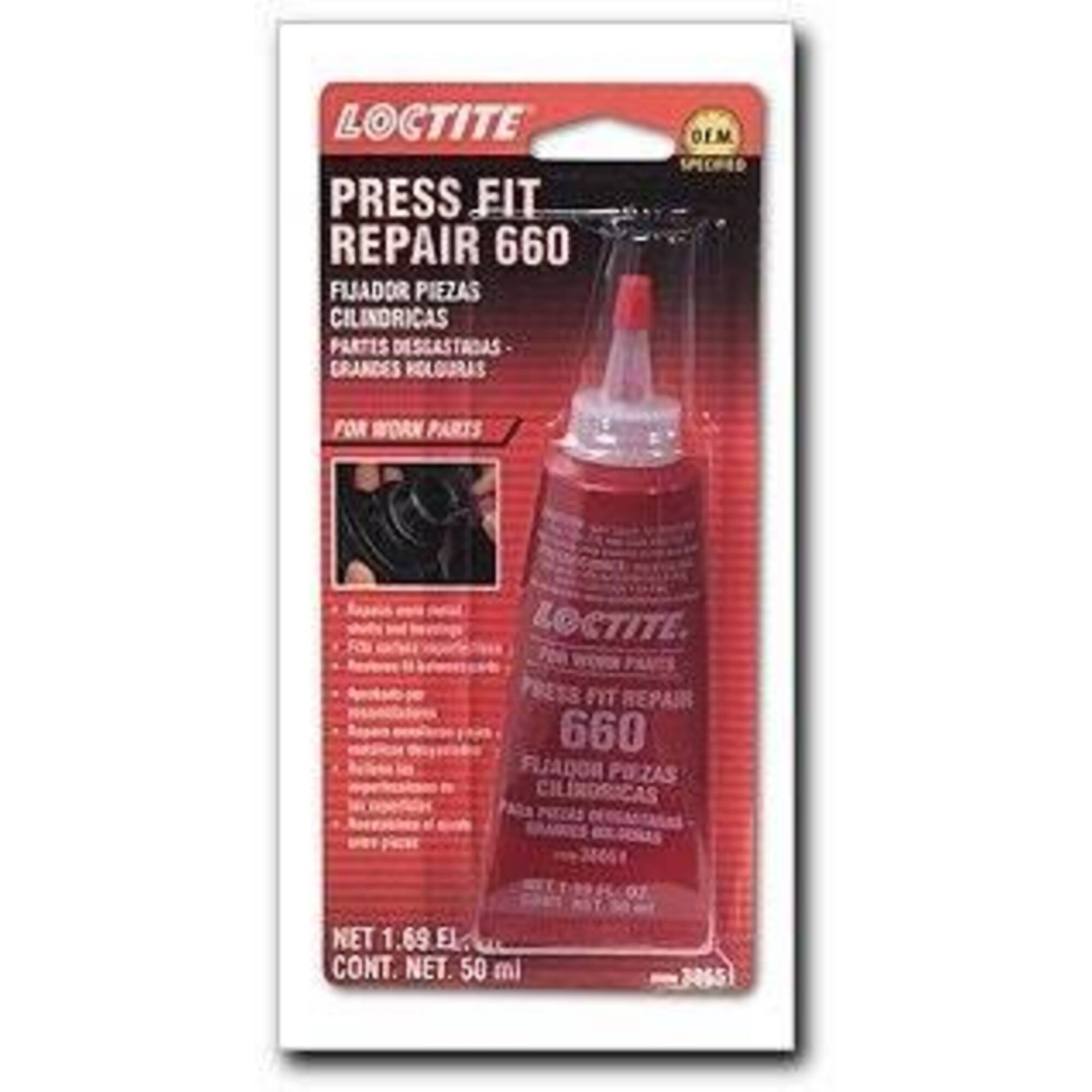 Loctite 660 Quick Metal Retaining Compound Press Fit Repair, 6PK